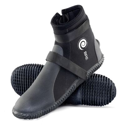 BPS Neoprene 3mm Dive Boots with Easy on and Easy Off Design - Boots for Water Sports Canoying Swim Fins Watersports Rafting SUP Kayaking Surfing - for Kids and Adults (Size 13)