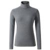 HieasyFit Women's Soft Cotton Turtleneck Top Basic Layer Darkgray XXL view 1