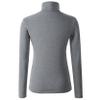 HieasyFit Women's Soft Cotton Turtleneck Top Basic Layer Darkgray XXL view 2
