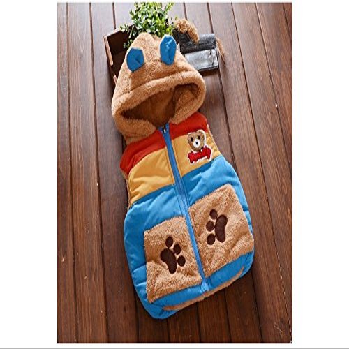 Winter Coat for Toddler Girls Cartoon Bear Hooded Winter Coat for Toddler Boys (3T, Ron)
