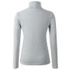 HieasyFit Women's Cotton Turtleneck Underscrub Knit Pullover Top LightGray XL view 3