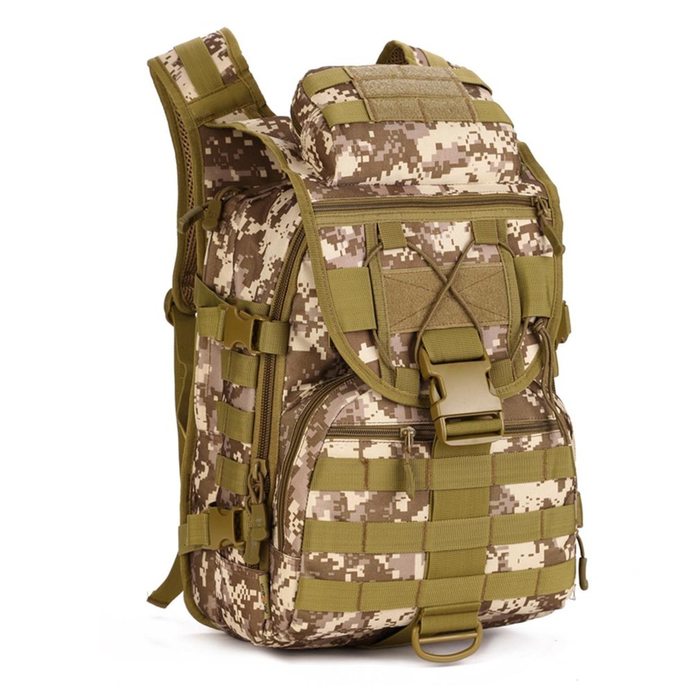 YFNT Tactical Backpack Military Army Daypack 3 Day Assault Pack for Men Women Molle Bug Out Bag for Hiking Camping Travel Hunting Trekking (Desert Camouflage)