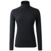 HieasyFit Women's Cotton Basic Thermal Turtleneck Pullover Top Black XL view 1
