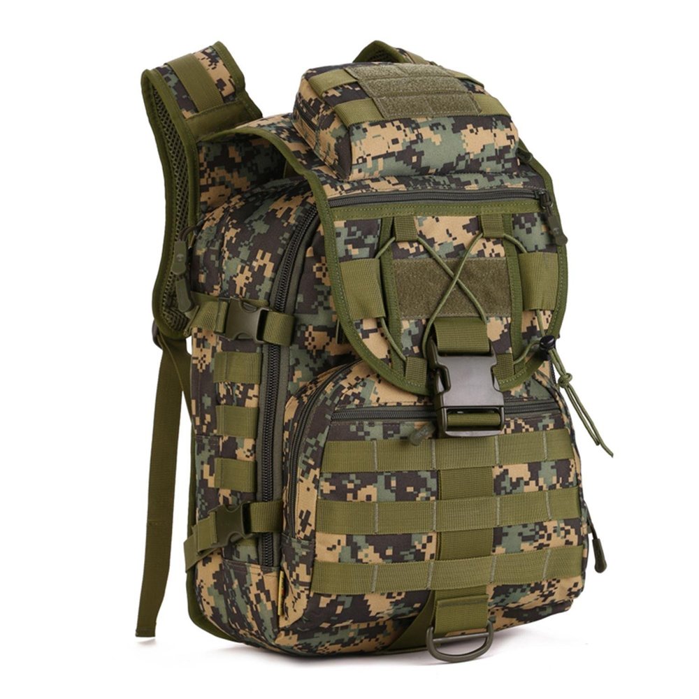 YFNT Tactical Backpack Military Army Rucksack 40L for Men Women Large 3 Day Assault Pack Molle Bug Out Bag for Hunting Camping Hiking (Jungle Camouflage)
