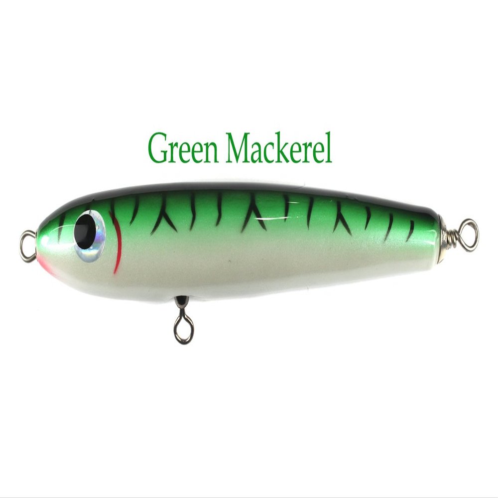 Jigging World Torpido Wooden Tuna Stick Bait (180mm, Green Mackerel)