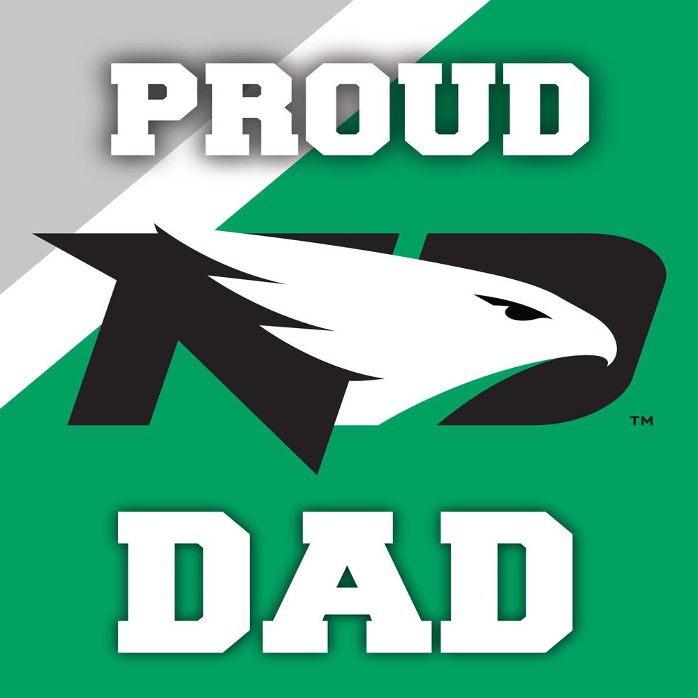 North Dakota 5 x 6-Inch Proud Dad Magnet Single Officially Licensed Collegiate Product