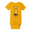 UGP Campus Apparel YC24 - Iowa Hawkeyes Necktie Infant Creeper Bodysuit - 18 Month - Gold view 1
