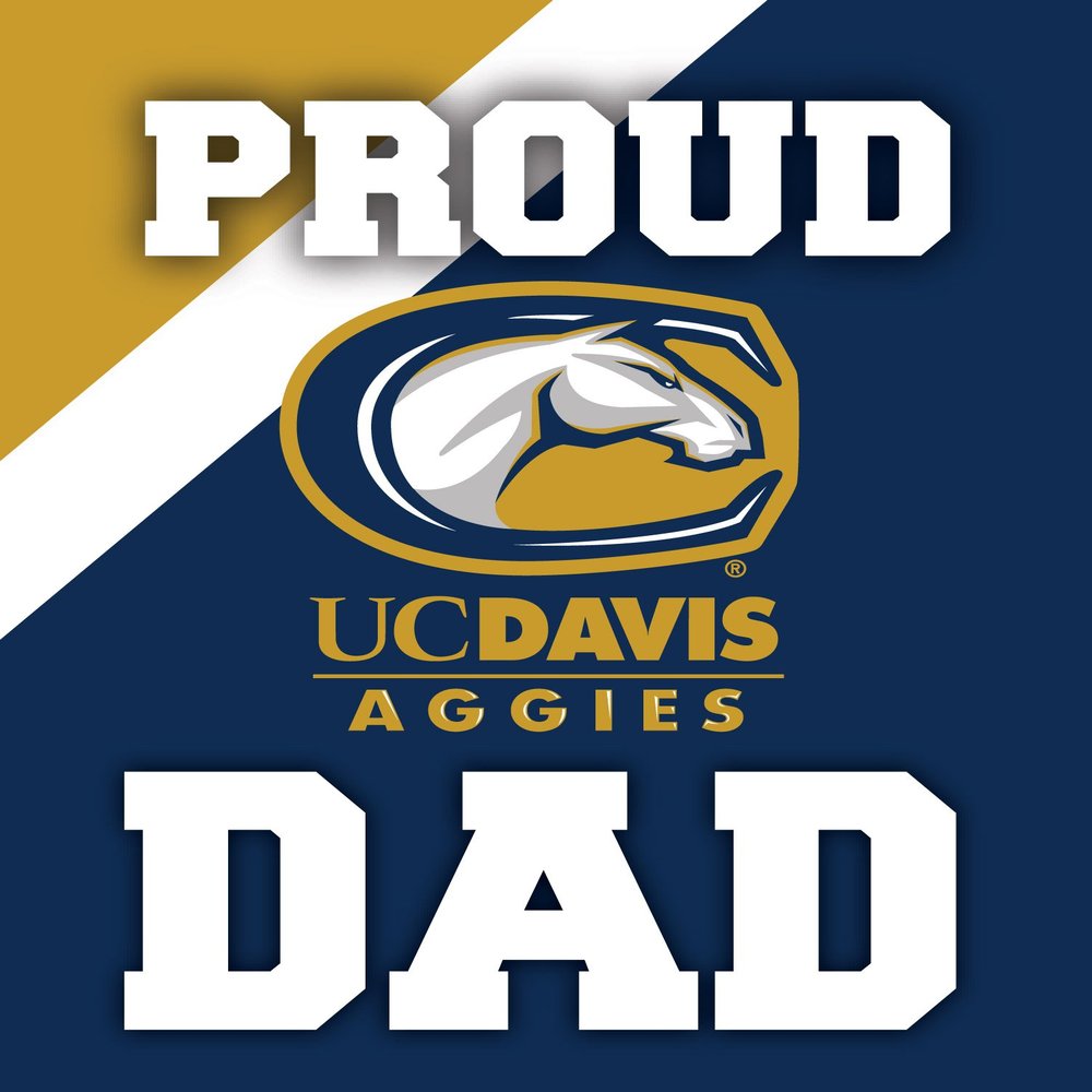UC Davis Aggies 5 x 6-Inch Proud Dad Magnet Single Officially Licensed Collegiate Product