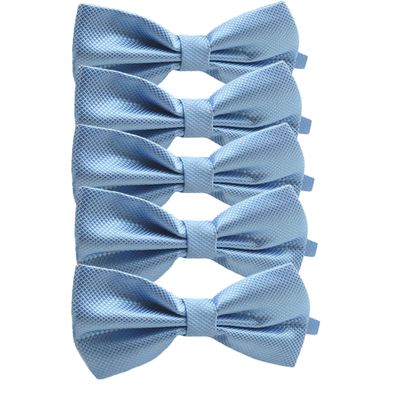 Bow Tie Packages for Wedding and Formal Events, Pre-Tied (Set of 3, Baby Blue)