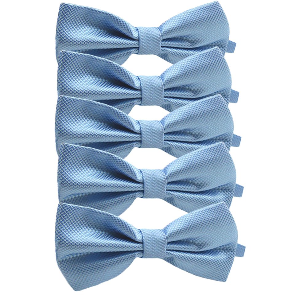 Bow Tie Packages for Wedding and Formal Events, Pre-Tied (Set of 3, Baby Blue)