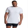 Fruit of the Loom Men's 3-Pack Breathable Crew T-Shirt, White Ice - Tall Sizes, 2X-Large view 2