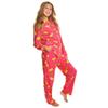 Angelina Women's Pajama Set Cozy Fleece with Notch Collar and Pockets | PJ56_S | Tacos view 1