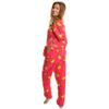 Angelina Women's Pajama Set Cozy Fleece with Notch Collar and Pockets | PJ56_S | Tacos view 2