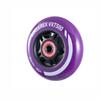 Rollerex VXT500 Inline Skate Wheels  2-Pack (Optional Bearings, Spacers and Washers) - Durable Replacement Roller Blade Wheels for Indoor & Outdoor Skating (Royal Purple, 80mm) view 2