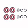 Rollerex VXT500 Inline Skate Wheels  2-Pack (Optional Bearings, Spacers and Washers) - Durable Replacement Roller Blade Wheels for Indoor & Outdoor Skating (Turf Green, 80mm) view 3