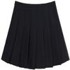 chouyatou Women's Simple High Waist All Around Pleated A-Line Skirt (Medium, Black) view 1