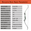 SinoArt Falcon 60" Takedown Hunting Recurve Bow Metal Riser 30 35 40 45 50 55 60 65 70 Lbs Black/Camo Right Handed(30 LBs) view 2
