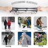 Upgraded Version of Walk Traction Ice Cleat Spikes Crampons,True Stainless Steel Spikes and Durable Silicone,Boots for Hiking On Ice & Snow Ground,Mountian. view 3