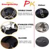 Upgraded Version of Walk Traction Ice Cleat Spikes Crampons,True Stainless Steel Spikes and Durable Silicone,Boots for Hiking On Ice & Snow Ground,Mountian. view 4