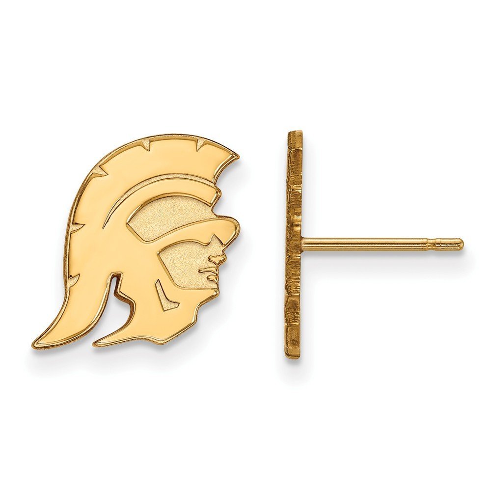 GP University of Southern California Small Post Earring, Sterling Silver