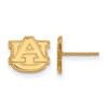 10ky LogoArt Auburn University XS Post Earrings, 10 kt Yellow Gold view 1
