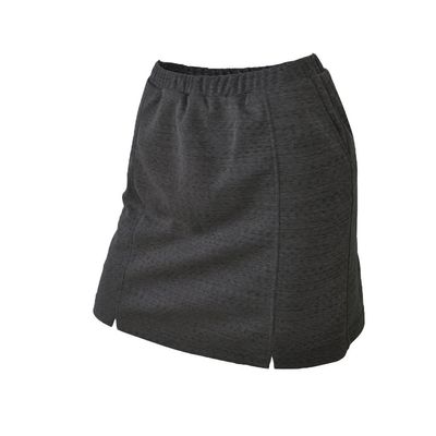 Monterey Club Women's Melange Jersey Knit Golf Skort #2927 (Black, X-Large)