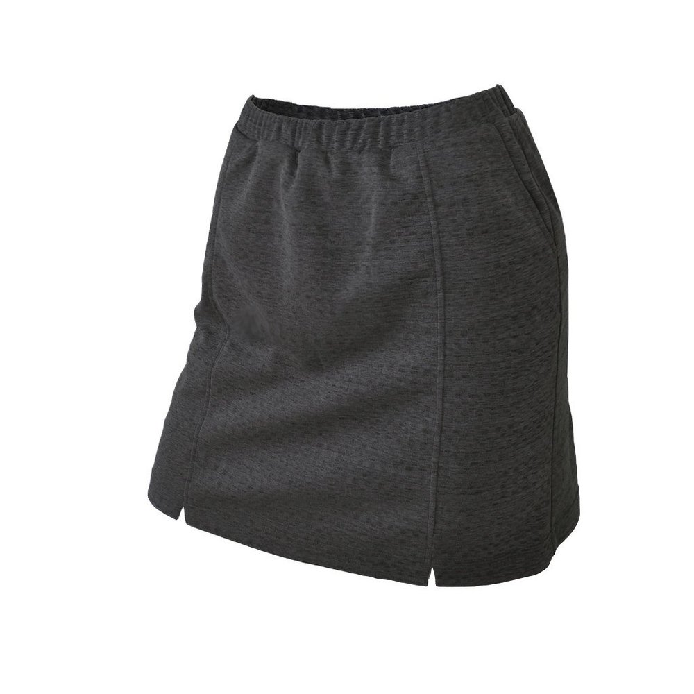 Monterey Club Women's Melange Jersey Knit Golf Skort #2927 (Black, X-Large)