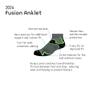 1000 Mile Fusion Sport Women's Anklet Socks - AW21 - Small - White view 2