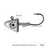 Qty 2 Fish WOW! 8oz Shad Jig Head 32786 MUSTAD Hook 2X Strong 10/0 Black Nickel Hooks Jigheads - Unpainted view 2