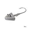 Qty 2 Fish WOW! 8oz Shad Jig Head 32786 MUSTAD Hook 2X Strong 10/0 Black Nickel Hooks Jigheads - Unpainted view 3