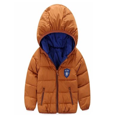 Stesti Winter Jacket for Toddler Boys Bomber Hooded Jacket Winter Coat for Baby Boy (12M, Brown)