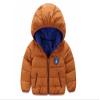 Stesti Winter Jacket for Toddler Boys Bomber Hooded Jacket Winter Coat for Baby Boy (12M, Brown) view 1
