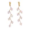 Grace Jun Handmade Austrian Crystal Screw Clip on Earrings With Pierced Earrings 6 Colors (White clip-on) view 1
