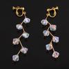 Grace Jun Handmade Austrian Crystal Screw Clip on Earrings With Pierced Earrings 6 Colors (White clip-on) view 2
