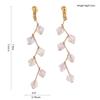Grace Jun Handmade Austrian Crystal Screw Clip on Earrings With Pierced Earrings 6 Colors (White clip-on) view 4