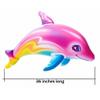 Rhode Island Novelty 36 Inch Rainbow Dolphin Inflate, 12 Pieces Per Order view 2