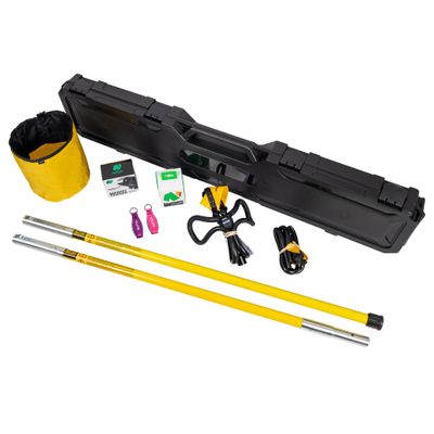 Notch Big Shot Deluxe Kit Includes 2 x 4 ft. Fiberglass Poles, Big Shot Head, Big Shot Tubing & Trigger Launch, 200 x 3mm Throwline, 10oz & 12oz. Throw Weights, Heavy-Duty Carrying Case (SET1025)