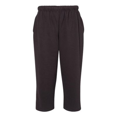 C2 Sport 5577 Open Bottom Sweatpant with Pockets Black S
