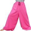 RaanPahMuang Brand Very Wide Straight Cut Baggy Cotton Medieval Pants, Large, Cerise Pink view 1