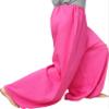 RaanPahMuang Brand Very Wide Straight Cut Baggy Cotton Medieval Pants, Large, Cerise Pink view 2