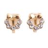 Grace Jun Rhinestone Bowknot Clip on Earrings No Pierced Easy to Wear Cuff Earrings (Bowknot rhinestone) view 1