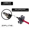 Zipline Blurr 16.0 Graphite Composite Downhill Ski Poles - Lightweight, Freeride All-Mountain, Vibration Dampening (Fire Engine Red, 48" in./122 cm) view 4
