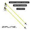 Zipline Blurr 16.0 Graphite Composite Downhill Ski Poles - Lightweight, Freeride All-Mountain, Vibration Dampening (Screaming Yellow, 42" in./107 cm) view 3