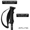 Zipline Blurr 16.0 Graphite Composite Downhill Ski Poles - Lightweight, Freeride All-Mountain, Vibration Dampening (Midnight Black, 52" in./132 cm) view 2