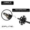 Zipline Blurr 16.0 Graphite Composite Downhill Ski Poles - Lightweight, Freeride All-Mountain, Vibration Dampening (Midnight Black, 52" in./132 cm) view 4