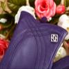 NappaNovum Women's Nappa Leather Gloves Lambskin Gloves Winter Warm Gloves (XL, Purple) view 3