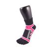 TOETOE - Sports Micro-Fibre Running Micro Crew Toe Socks (Pink, 6.5-9) view 1