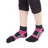 TOETOE - Sports Micro-Fibre Running Micro Crew Toe Socks (Pink, 6.5-9) view 2