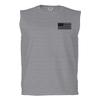 0021. Vintage American Flag United States of America Military us USA Patriotic Style Men's Muscle Tank Sleeveles t Shirt (Light Gray X Large) view 2