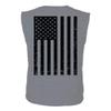 0021. Vintage American Flag United States of America Military us USA Patriotic Style Men's Muscle Tank Sleeveles t Shirt (Light Gray X Large) view 3